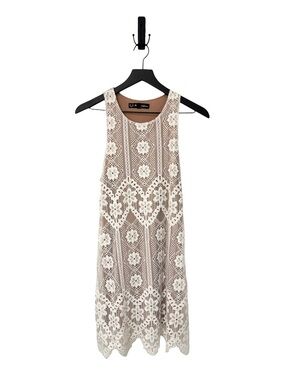 FOR LOVE & LEMONS X REVOLVE Lace Mini Dress in White + Nude